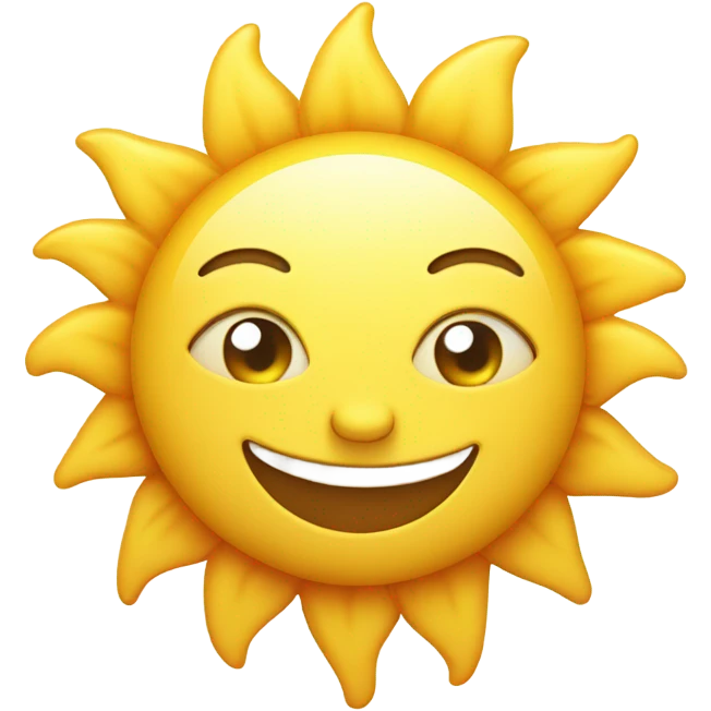 Sun with smile  emoji