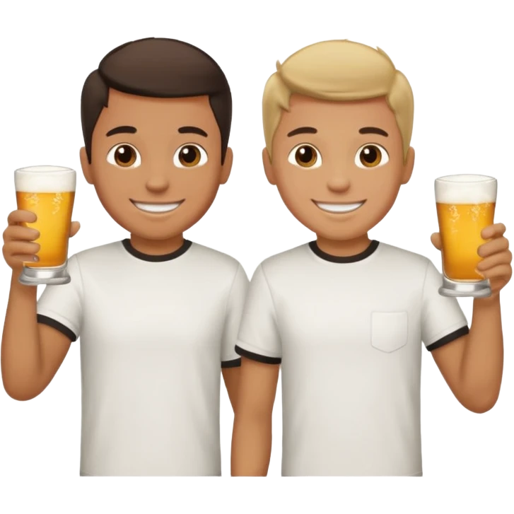 2 Boys cheers drinks emoji