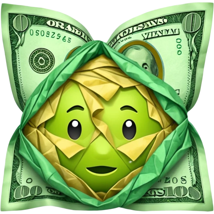 Cash bad green emoji