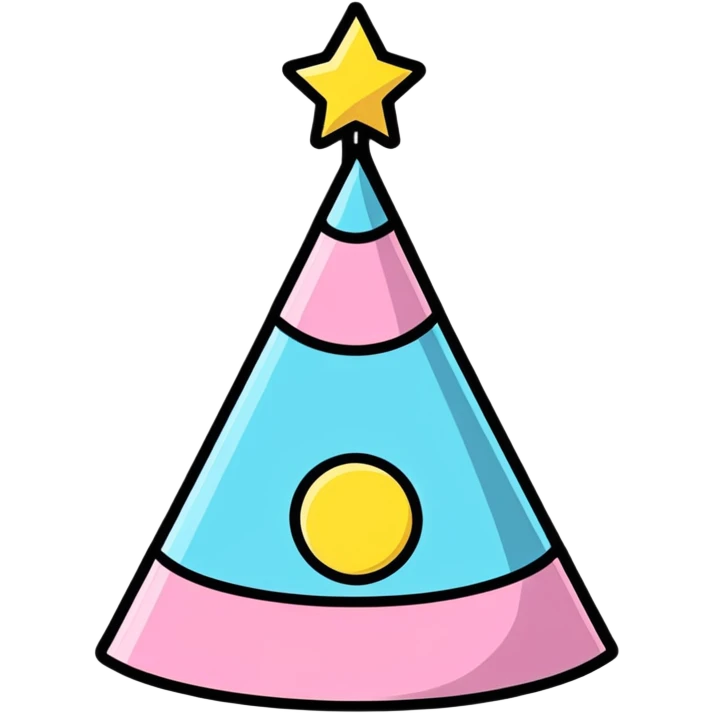 Birthday party hat emoji