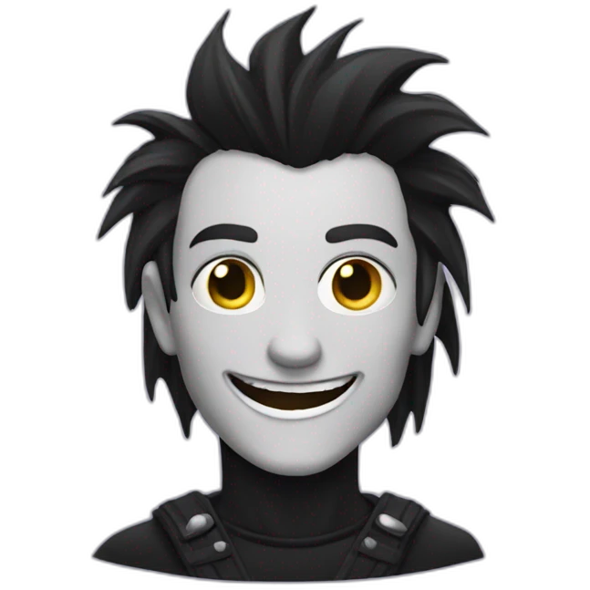 happy-goth-man emoji