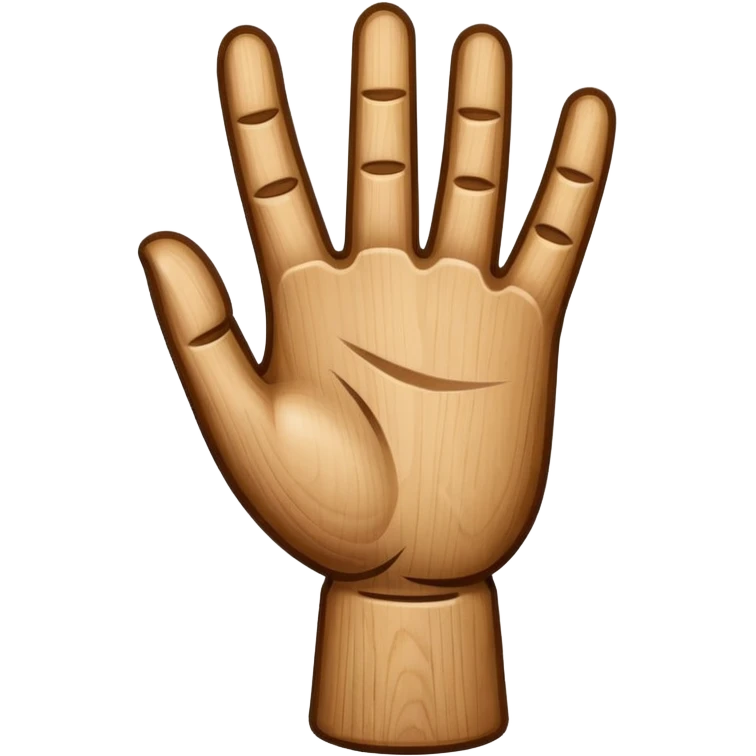 Stick hand gesture emoji