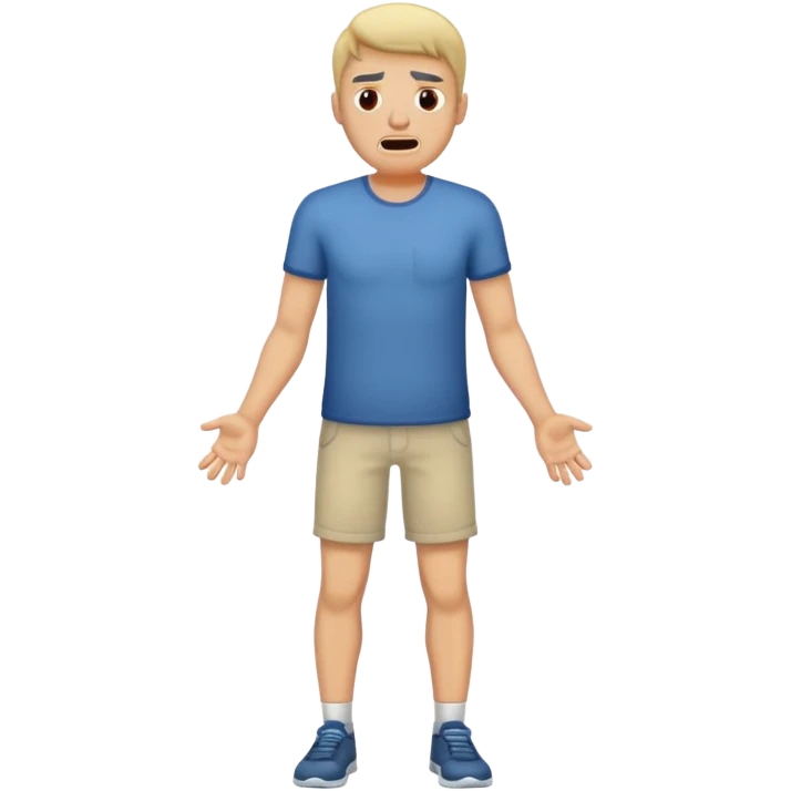 guy having pain full body emoji