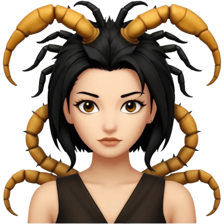 woman with a scorpion-shaped hairstyle emoji