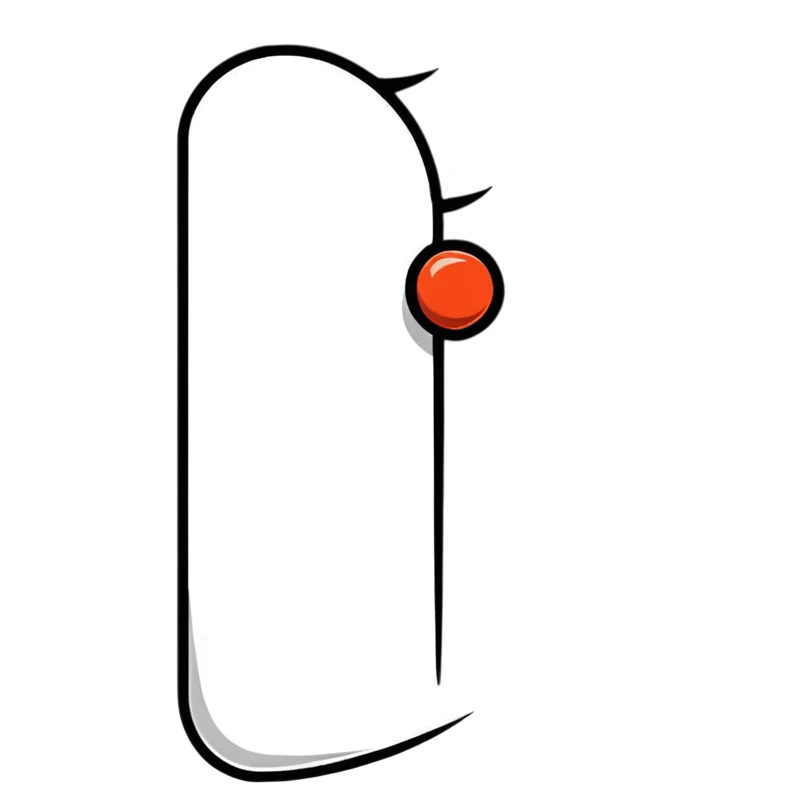 fun cartoon wall nail, simple and expressive emoji