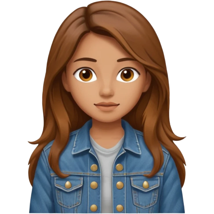 girl in jean jacket emoji
