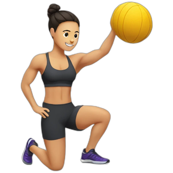 CrossFiter doing workout in gym emoji