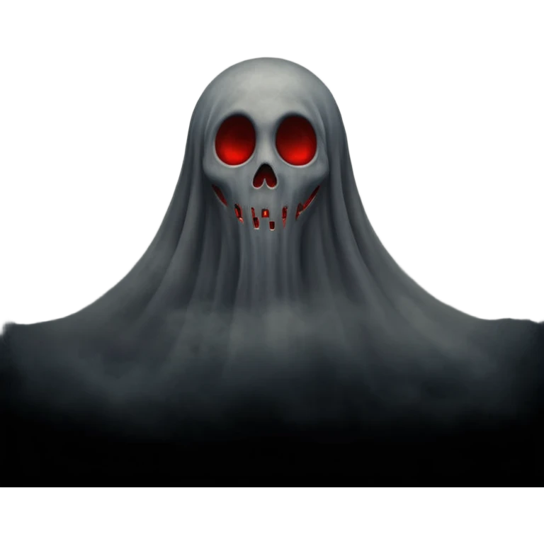 Dark horror wallpaper, 1080x2400, smoky grey charcoal background, subtle eerie light, misty fog, floating dust ("dhoasha dhoasha"), centered distressed text "ROJONI" with faint red smears and inner shadow, cinematic grain, spooky vibe --ar 9:20 --v 5 emoji