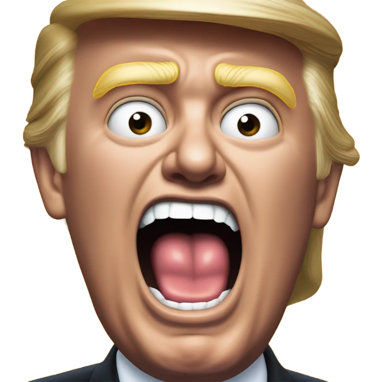 trump screaming emoji