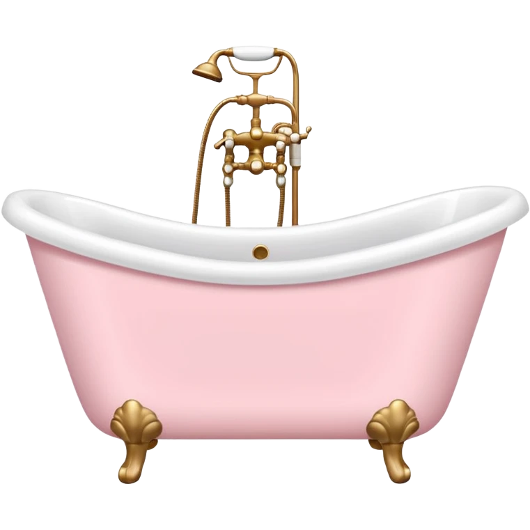 Light pink bathtub emoji