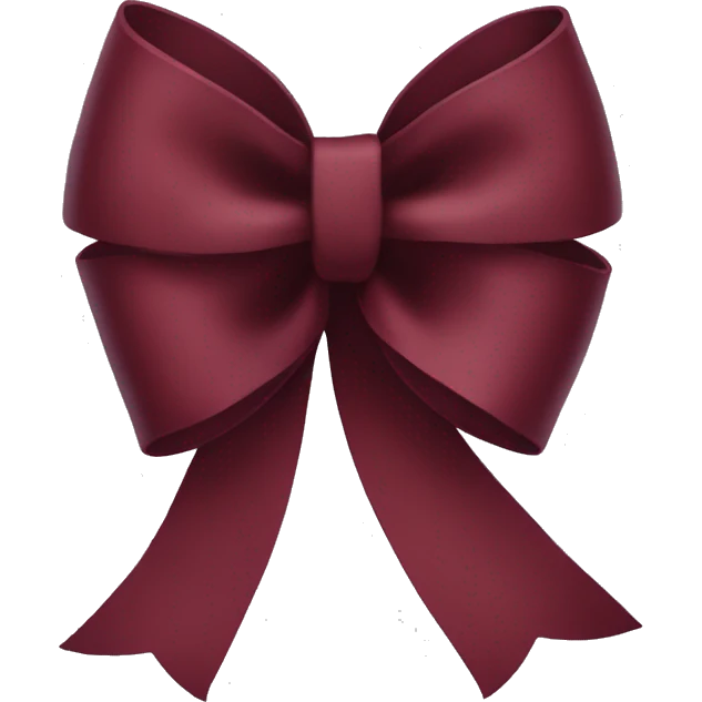 wine red bow emoji