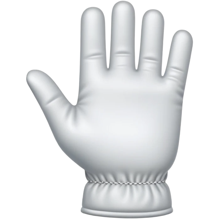 Gant blanc emoji