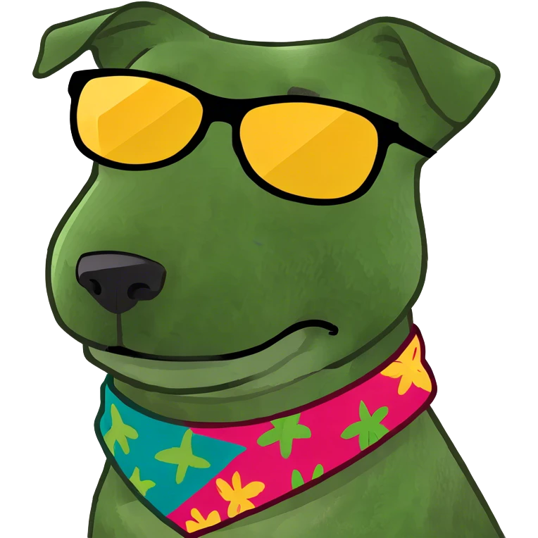 dog with a sunglasses  emoji