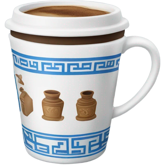 New York Greek coffee cup emoji