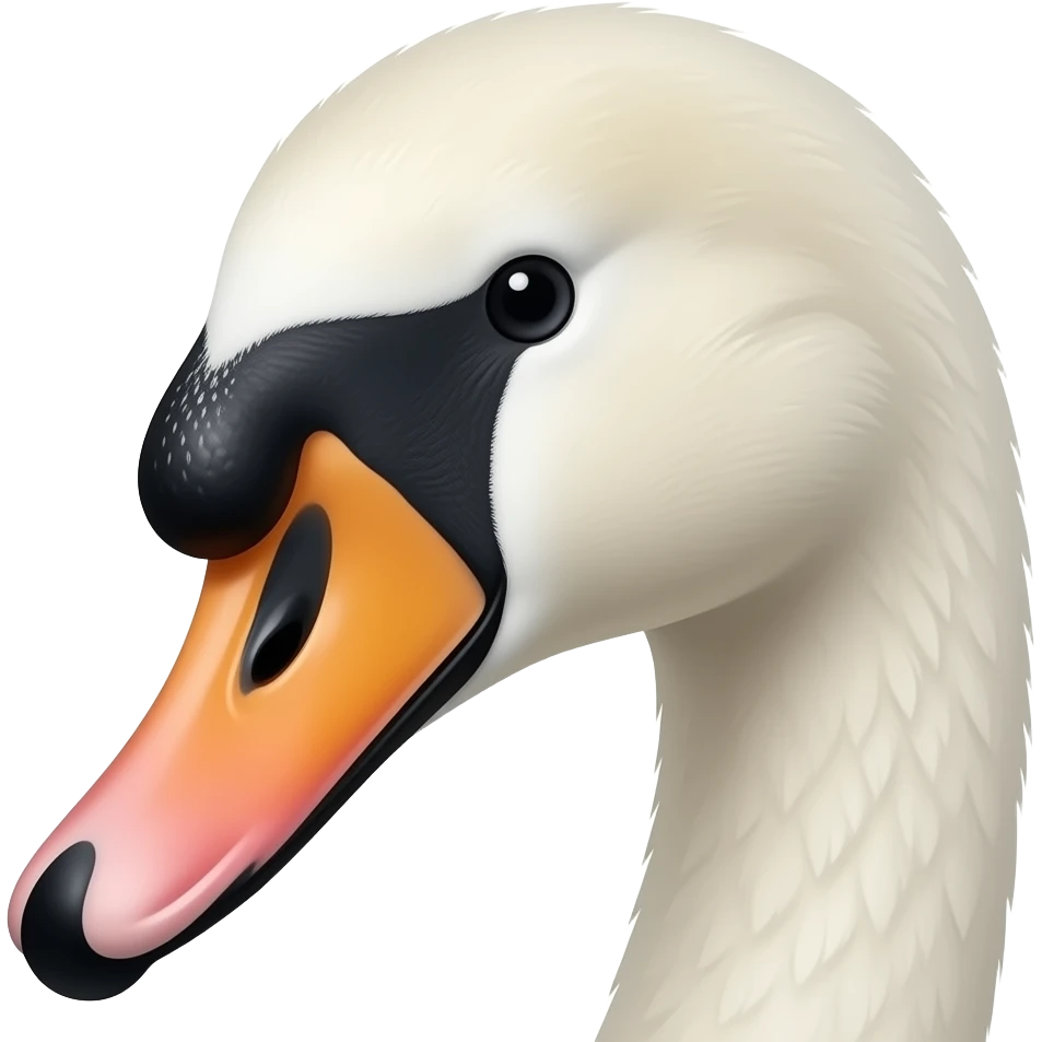 Face to face swan emoji