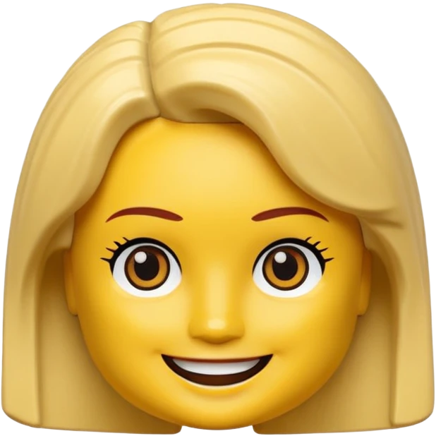 Lego Girl Head emoji