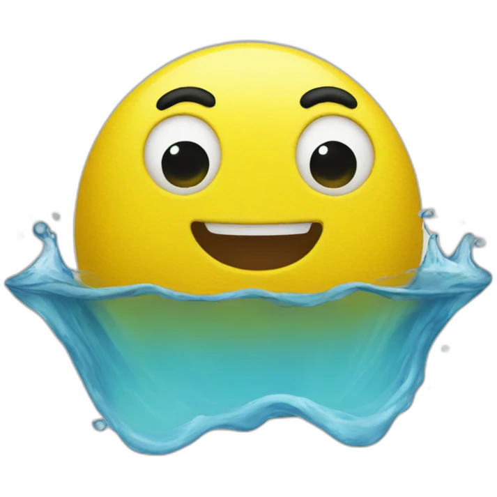 Yellow water emoji