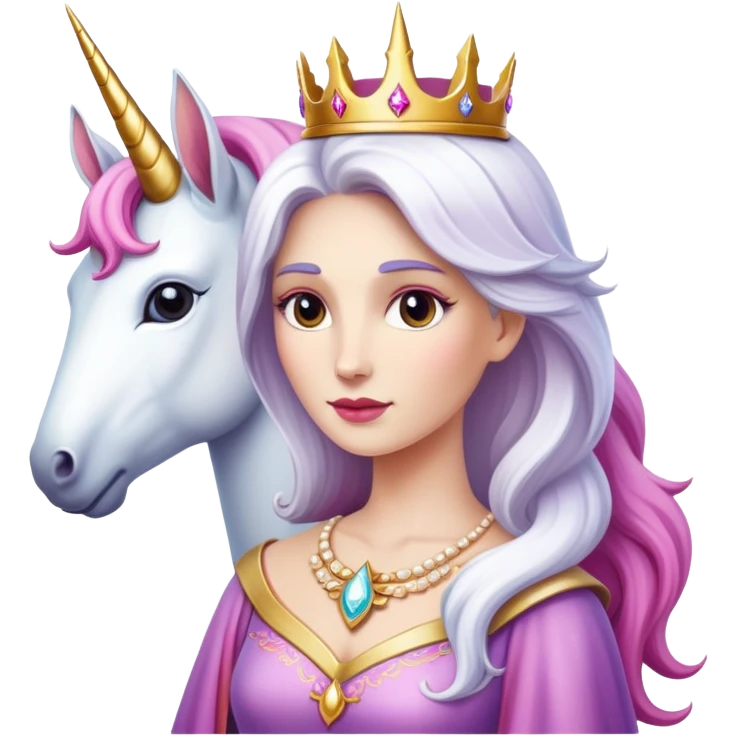 Queen of unicorns  emoji