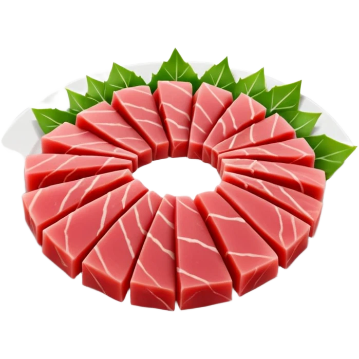 Make tuna sashimi iPhone emoji style emoji