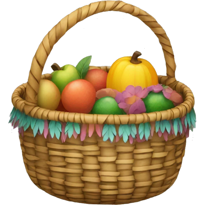 Boho basket emoji