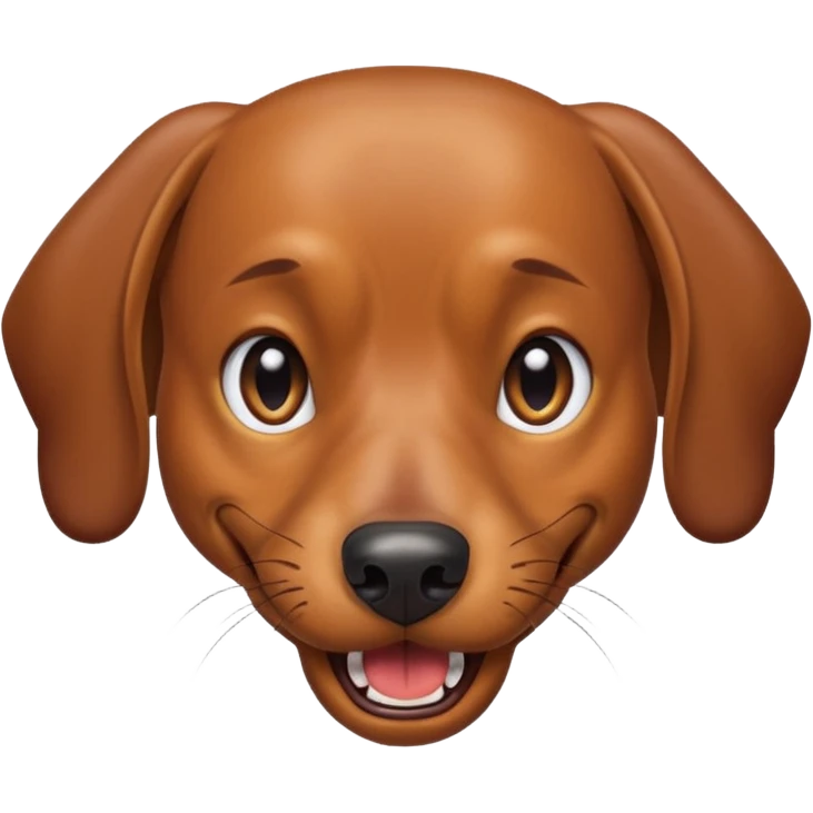 An angry dachshund  emoji