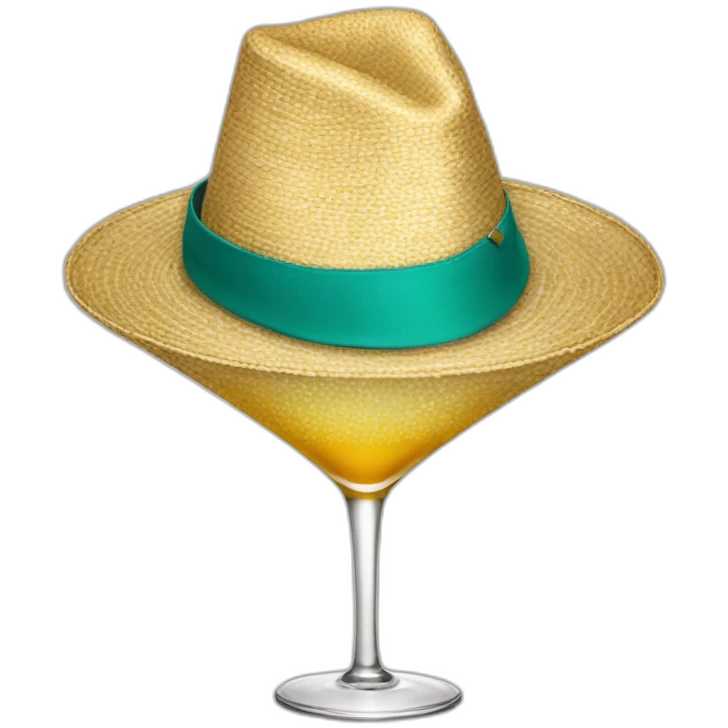Martini hat emoji