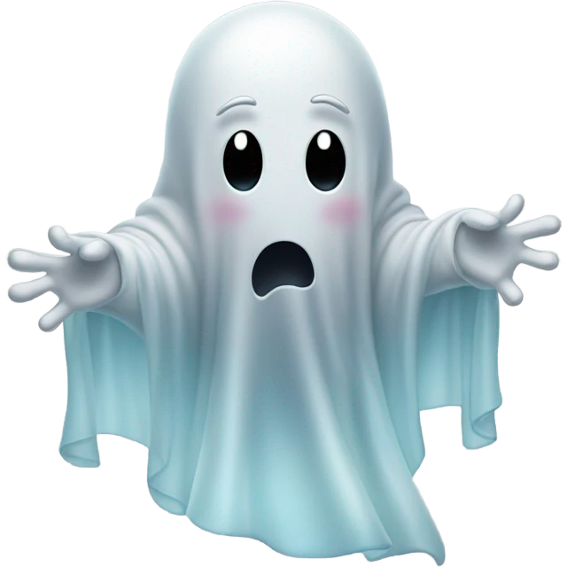 Ghost shrugging emoji