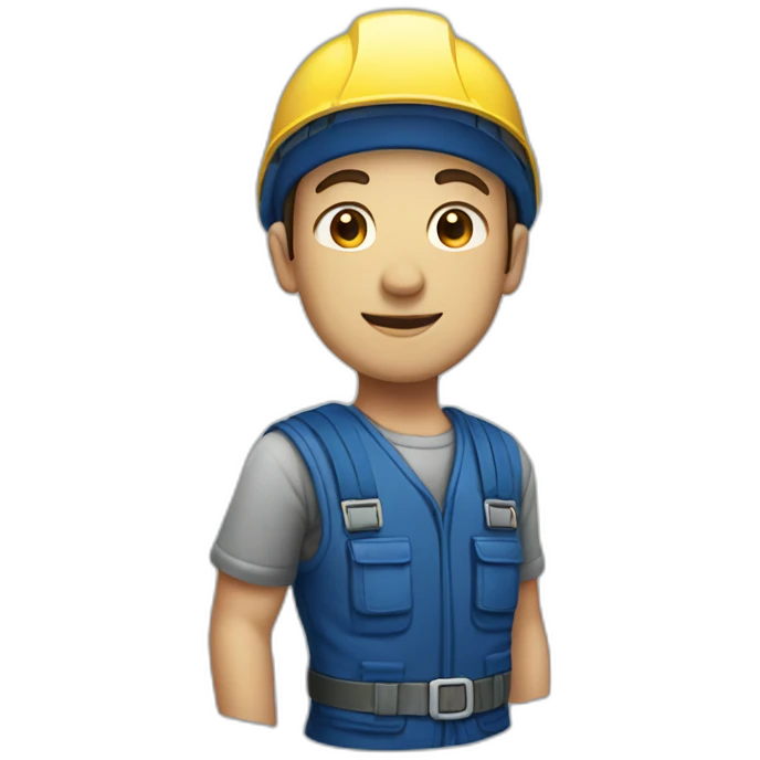 installer dark blue outfit emoji