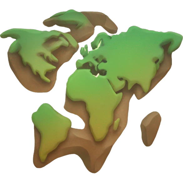 Planeta tierra letra k emoji