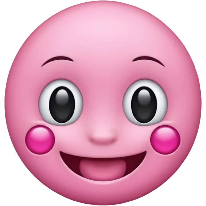 Pink emoji with piercings emoji