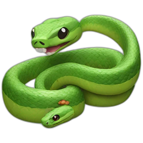 snake with hands emoji