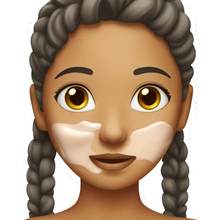 Girl doing skincare emoji