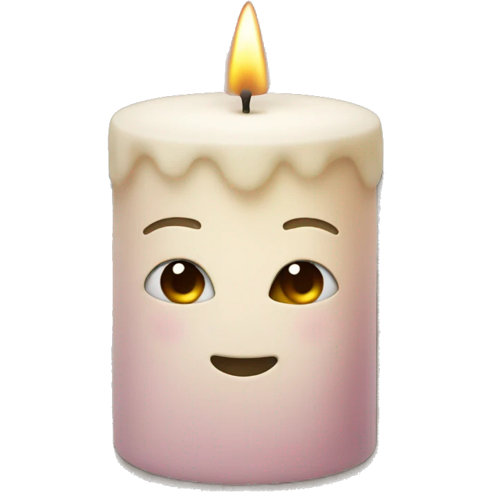 Powder-colored candle emoji