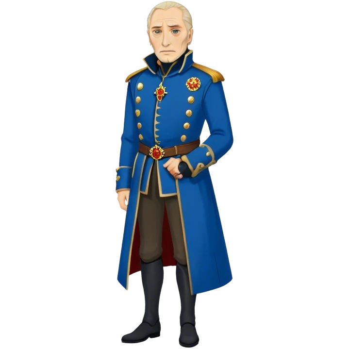 Tywin Lannister from game of thrones, blue coat emoji