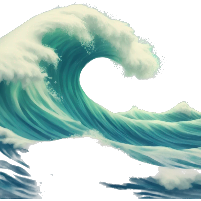 ocean wave emoji