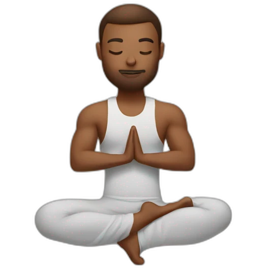 Yoga man tech emoji