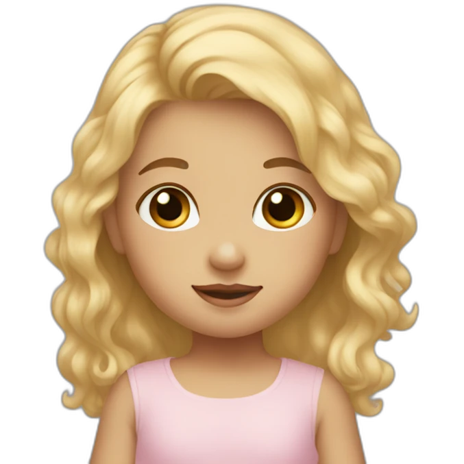 a baby whit bruin hair in the arms of a girl wiht blond hair emoji