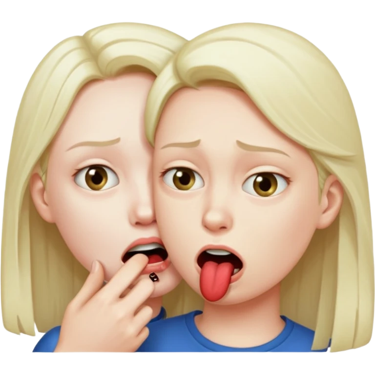 Emojie bites other emojie sheek emoji