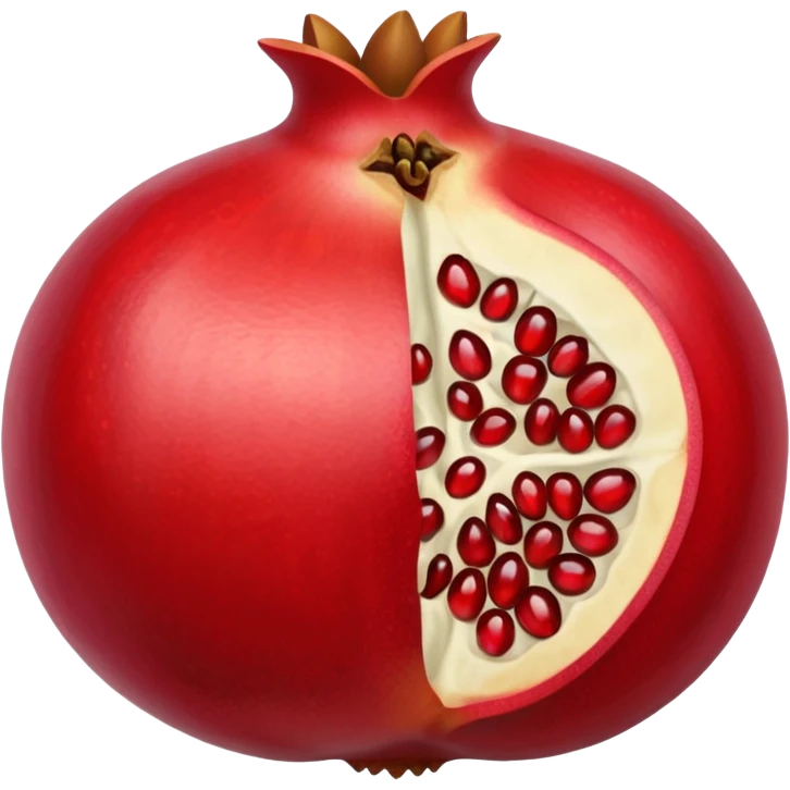 i want to create an emoji of pomegrenate open  emoji