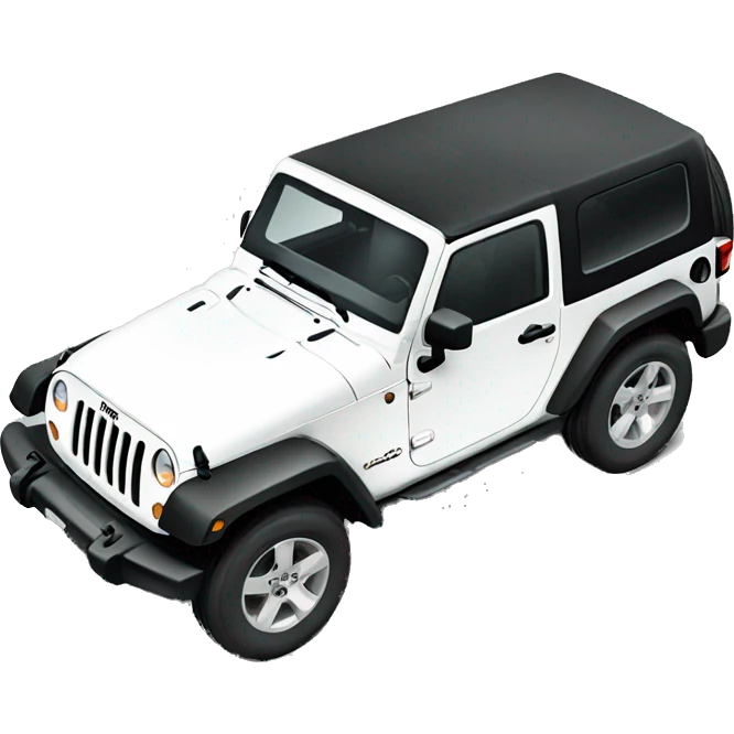 white jeep wrangler emoji