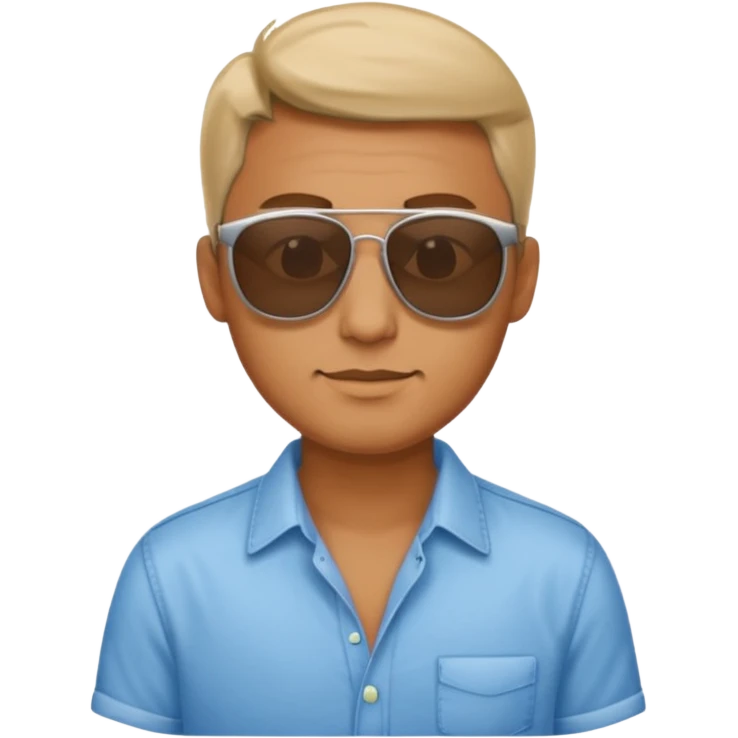 man with sunglasses and shirt emoji