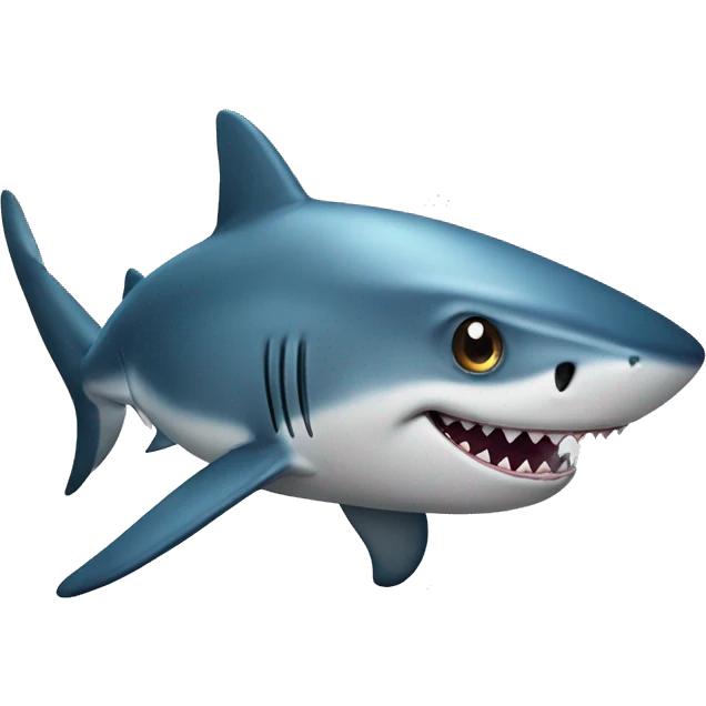 shark wit star eyes emoji
