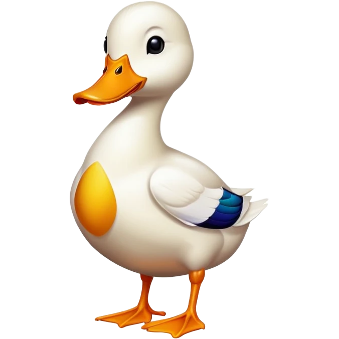 duck in the style of the nineties emoji