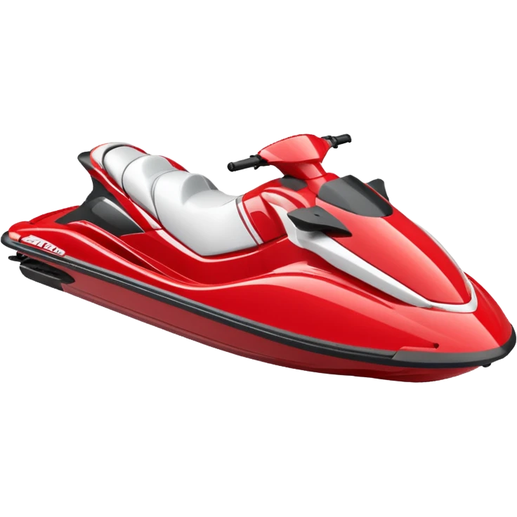 red and white jet ski facing right emoji