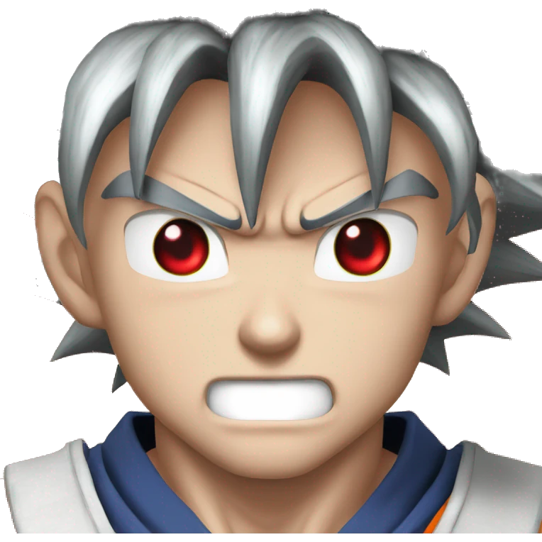 Goku whith red eyes emoji