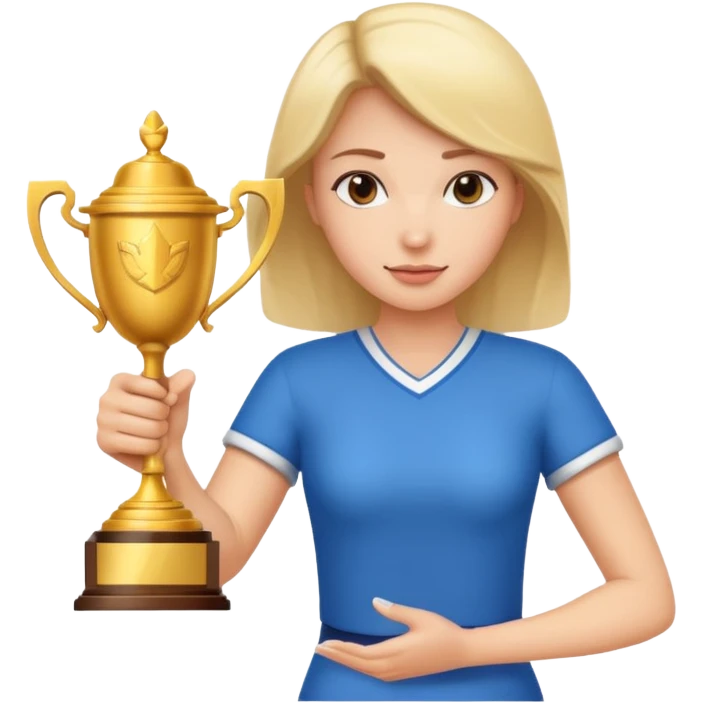 generate an emoji for this phrase, Start strong to earn trust and be noticed. End strong to be remembered. make it a female emoji