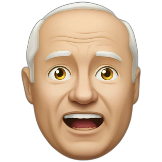 Vladimir poutine loosing against ukraine emoji
