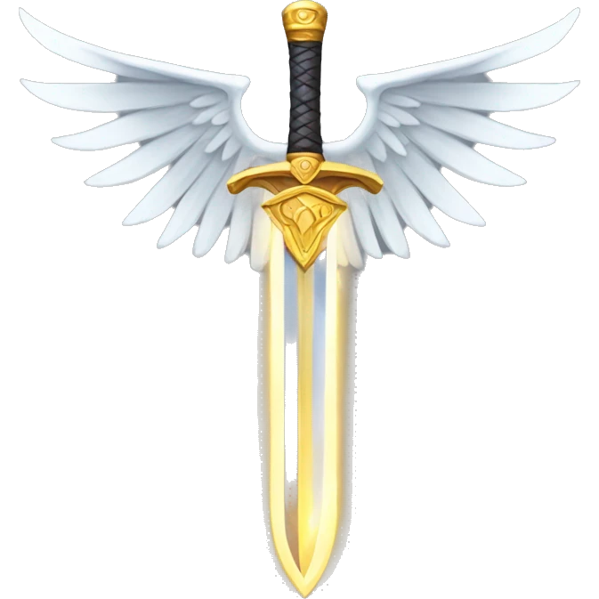 winged sword of light emoji