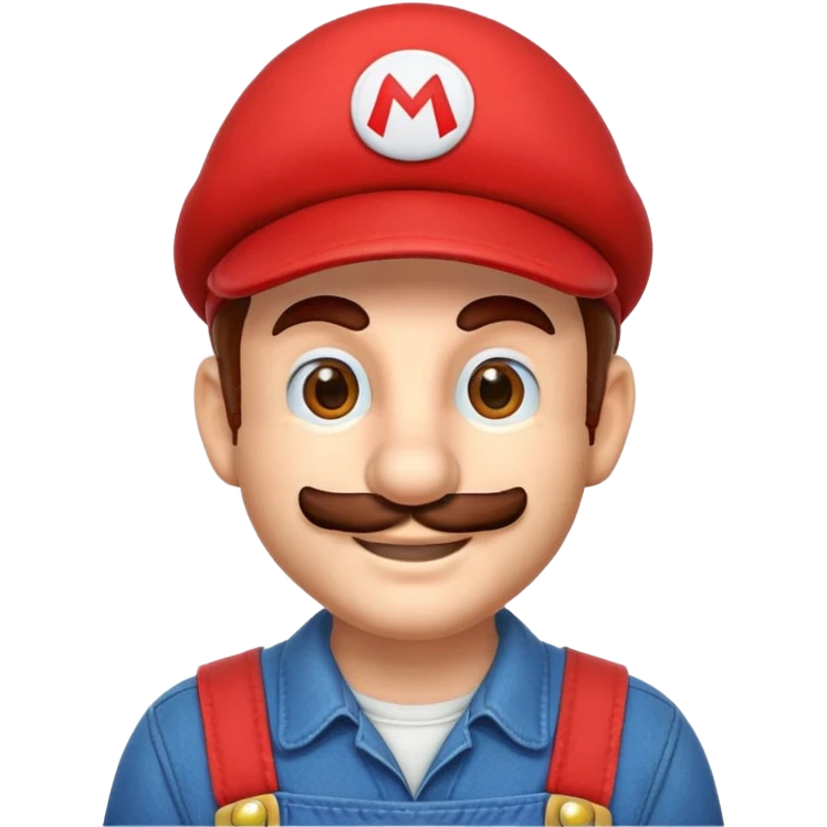 Mario from Mario Bros emoji