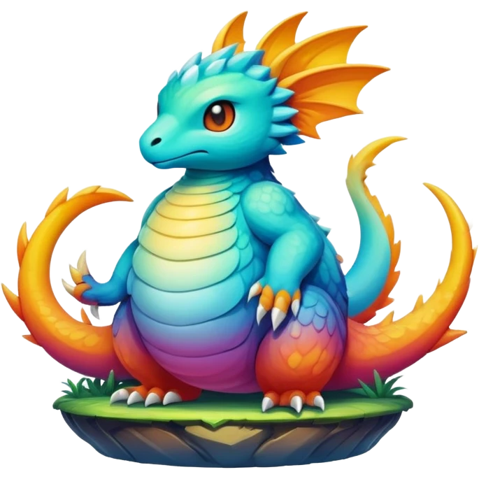  legendary complex detailed gradients aesthetic-Fakémon-creature-scenery emoji